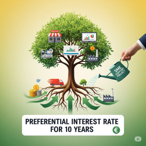 Từ 01/10/2025 dự án hỗ trợ doanh nghiệp nhỏ và vừa được ưu đãi lãi suất 17% trong 10 năm.