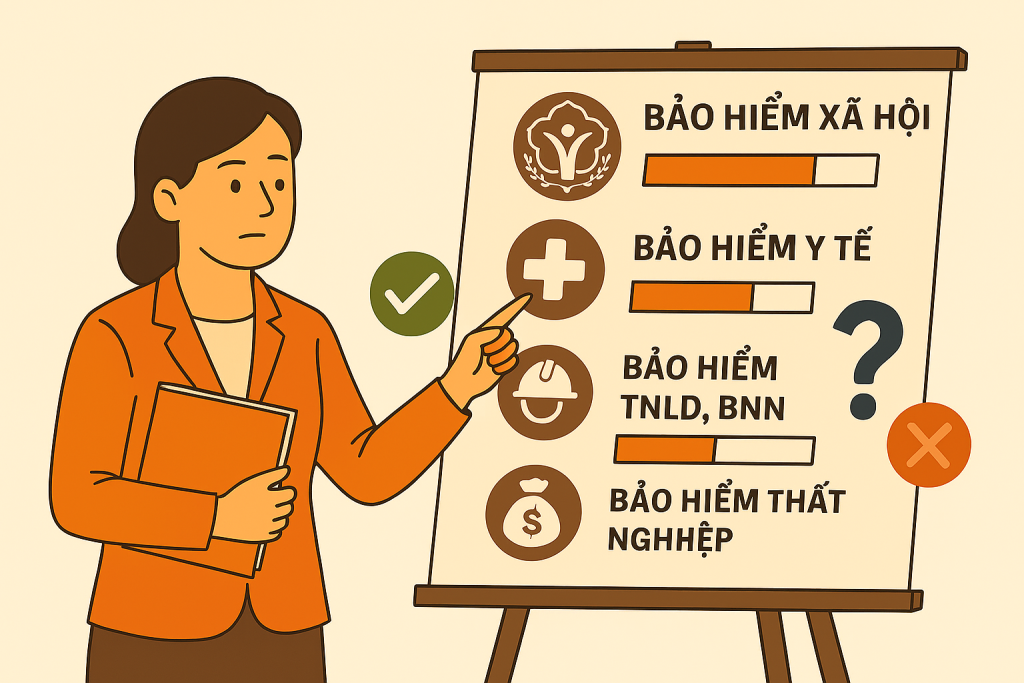 Hướng dẫn chi tiết mức đóng các loại bảo hiểm tại TP. HCM từ tháng 7/2025