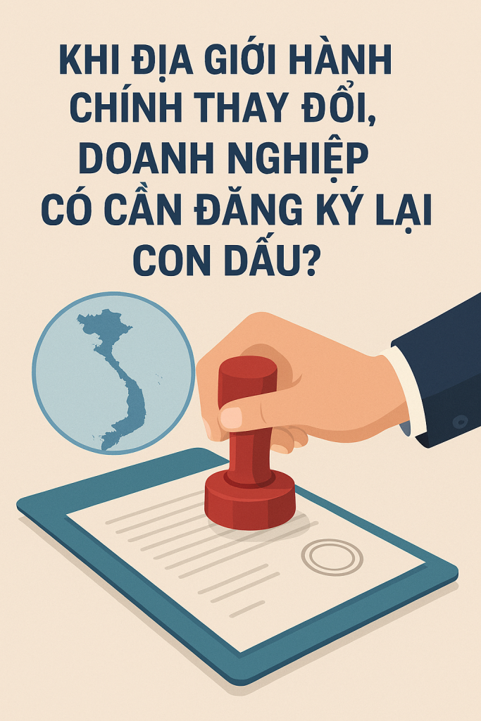 Khi địa giới hành chính thay đổi, doanh nghiệp có cần đăng ký lại con dấu?