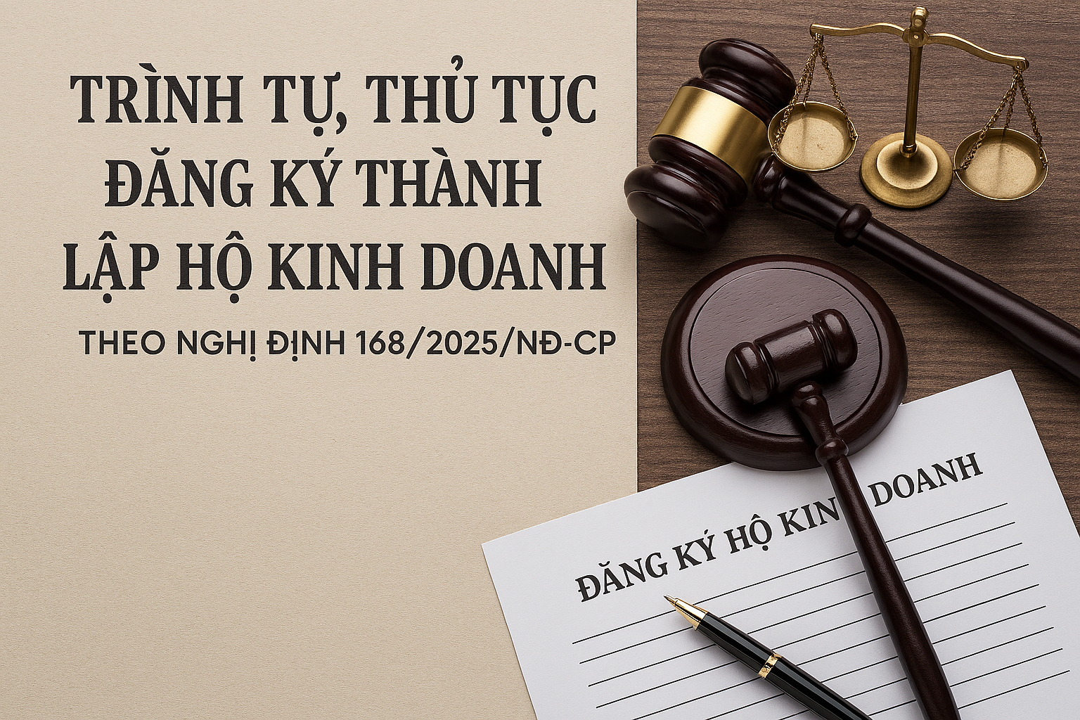 Trình tự, thủ tục đăng ký thành lập hộ kinh doanh theo Nghị định 168/2025/NĐ-CP