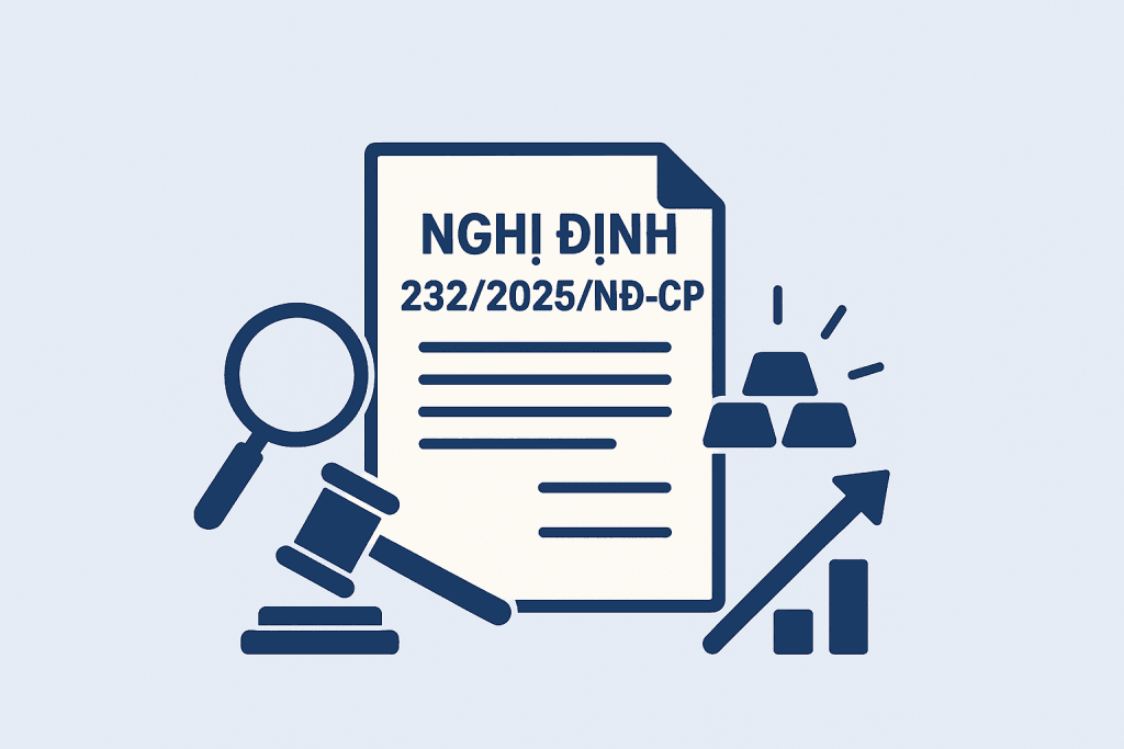 Nghị định 232/2025/NĐ-CP và những điểm mới trong quản lý thị trường vàng
