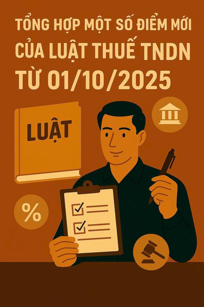 Tổng hợp một số điểm mới của Luật thuế TNDN từ 01/10/2025?