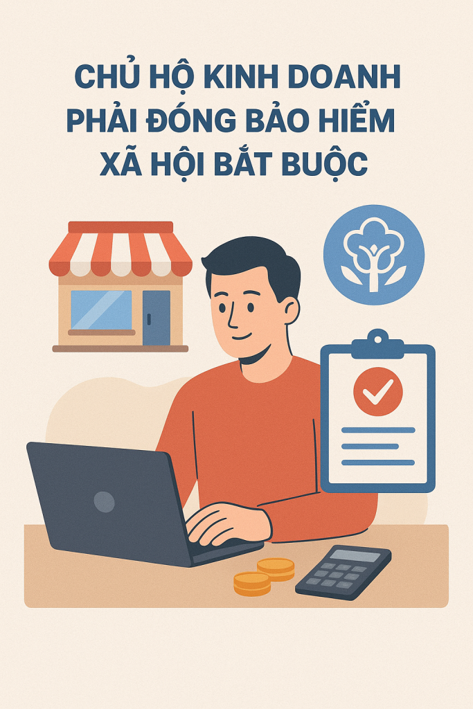 Chủ hộ kinh doanh phải đóng bảo hiểm xã hội bắt buộc như thế nào? 1 Chủ hộ kinh doanh phải đóng bảo hiểm xã hội bắt buộc như thế nào?