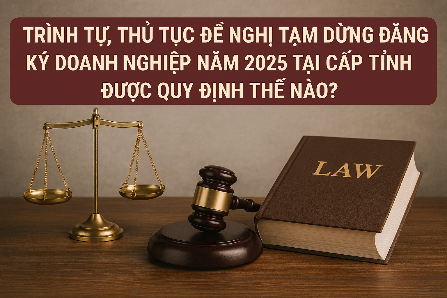 Trình tự, thủ tục đề nghị tạm dừng đăng ký doanh nghiệp năm 2025 tại cấp tỉnh được quy định thế nào?