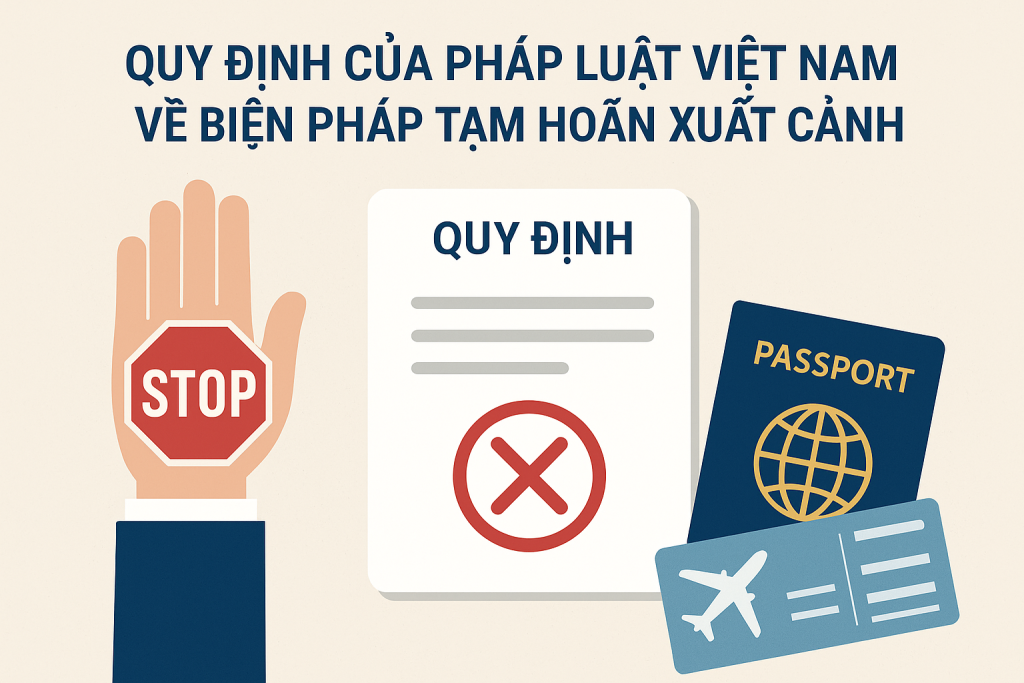 Quy định của pháp luật Việt Nam về biện pháp tạm hoãn xuất cảnh 1 Quy định của pháp luật Việt Nam về biện pháp tạm hoãn xuất cảnh