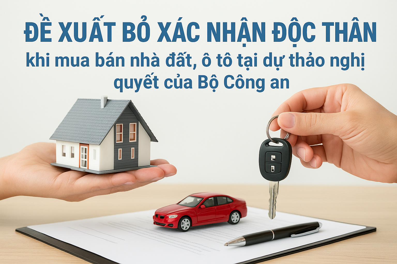 Đề xuất bỏ xác nhận độc thân khi mua bán nhà đất, ô tô tại dự thảo nghị quyết của Bộ công an 1 Đề xuất bỏ xác nhận độc thân khi mua bán nhà đất, ô tô tại dự thảo nghị quyết của Bộ công an
