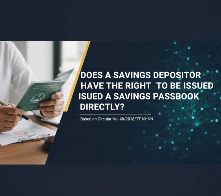 Does a Savings Depositor Have the Right to be Issued a Savings Passbook Directly