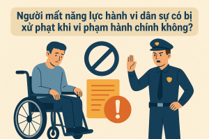 Người mất năng lực hành vi dân sự có bị xử phạt khi vi phạm hành chính không?