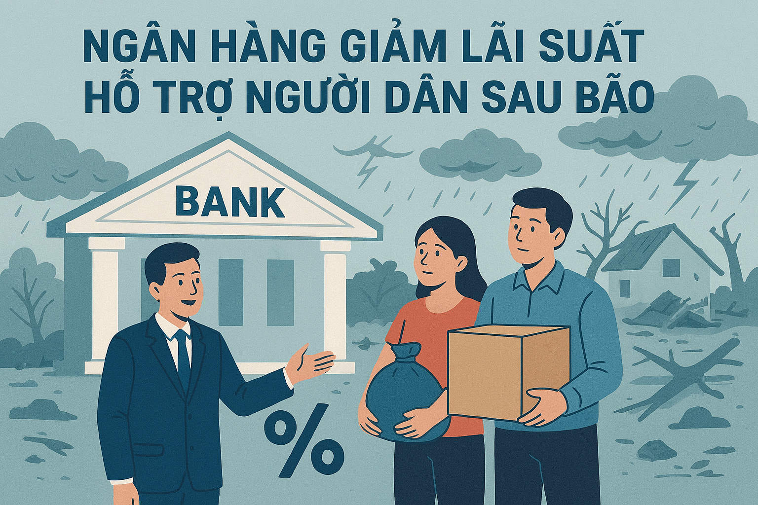 Ngân hàng giảm lãi suất hỗ trợ người dân sau bão 1 Copilot 20251125 081104