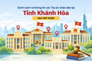 DANH SÁCH VÀ THÔNG TIN CÁC TÒA ÁN NHÂN DÂN TẠI TỈNH KHÁNH HÒA SAU SÁP NHẬP