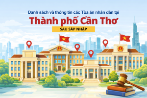 DANH SÁCH VÀ THÔNG TIN CÁC TÒA ÁN NHÂN DÂN TẠI THÀNH PHỐ CẦN THƠ SAU SÁP NHẬP