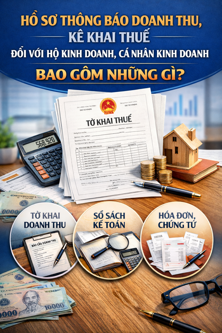 HỒ SƠ THÔNG BÁO DOANH THU, KÊ KHAI THUẾ ĐỐI VỚI HỘ KINH DOANH, CÁ NHÂN KINH DOANH BAO GỒM NHỮNG GÌ? 15 ChatGPT Image 08 45 42 17 thg 3 2026