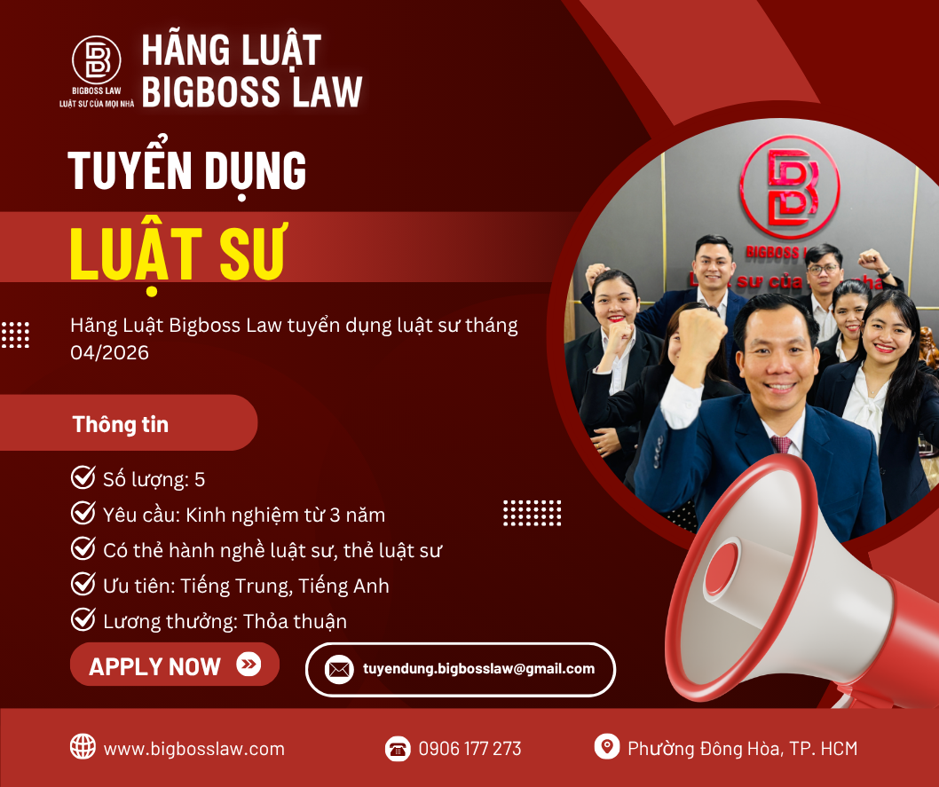 Tuyển dụng Luật sư 04/2026 1 Tuyển dụng Luật sư 04/2026