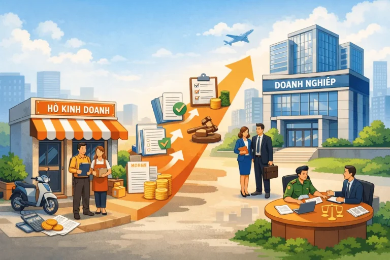 HỘ KINH DOANH CHUYỂN ĐỔI LÊN DOANH NGHIỆP