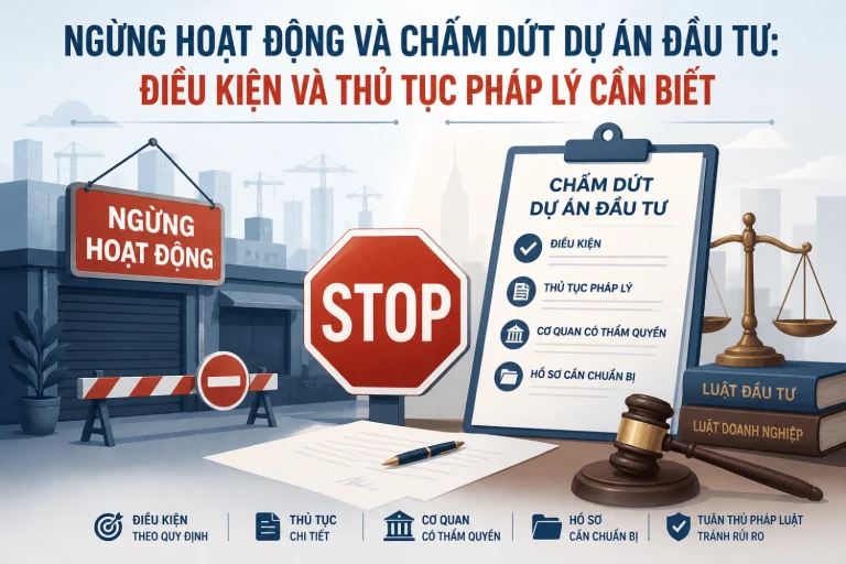 NGỪNG HOẠT ĐỘNG VÀ CHẤM DỨT DỰ ÁN ĐẦU TƯ: ĐIỀU KIỆN VÀ THỦ TỤC PHÁP LÝ CẦN BIẾT 13 Thiet ke chua co ten 2 1