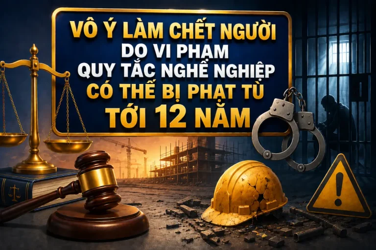 Vô ý làm chết người do vi phạm quy tắc nghề nghiệp có thể bị phạt tù đến 12 năm. Tìm hiểu quy định pháp luật, mức phạt và trách nhiệm liên quan.