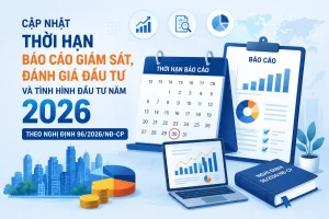 Cập nhật thời hạn báo cáo giám sát, đánh giá đầu tư và tình hình đầu tư năm 2026 theo Nghị định 96/2026/NĐ-CP