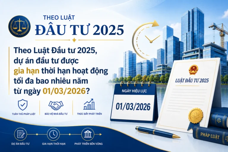 Theo Luật Đầu tư 2025, dự án đầu tư được gia hạn thời hạn hoạt động tối đa bao nhiêu năm từ ngày 01/03/2026?
