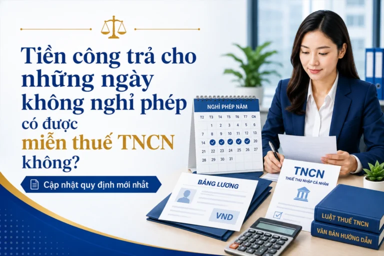 Tiền công trả cho những ngày không nghỉ phép có được miễn thuế TNCN không? Cập nhật quy định mới nhất