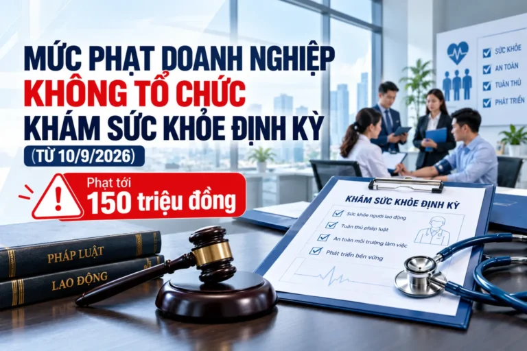 Mức phạt doanh nghiệp không tổ chức khám sức khỏe định kỳ (từ 10/9/2026)