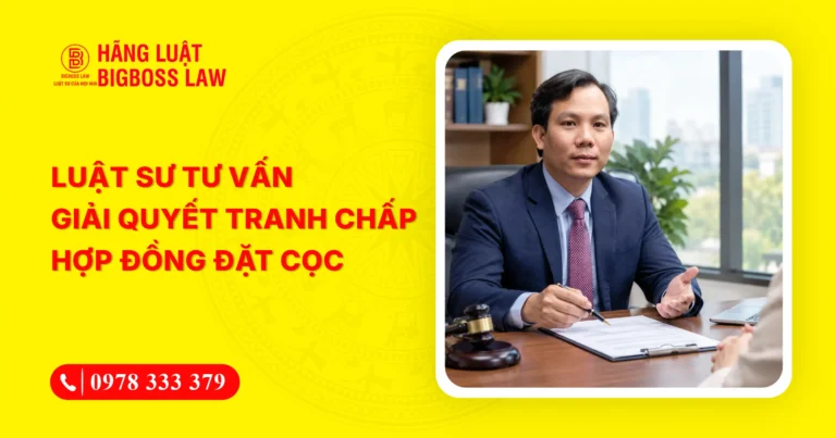 Luật sư tư vấn giải quyết tranh chấp hợp đồng đặt cọc uy tín